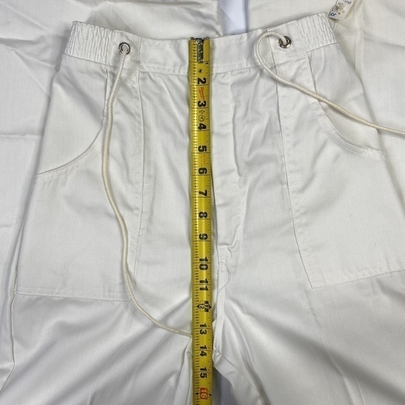 Vintage JcPenny Fashions White Polyester Drawstring Pants Size 13 (28x34) NWT - Picture 9 of 16